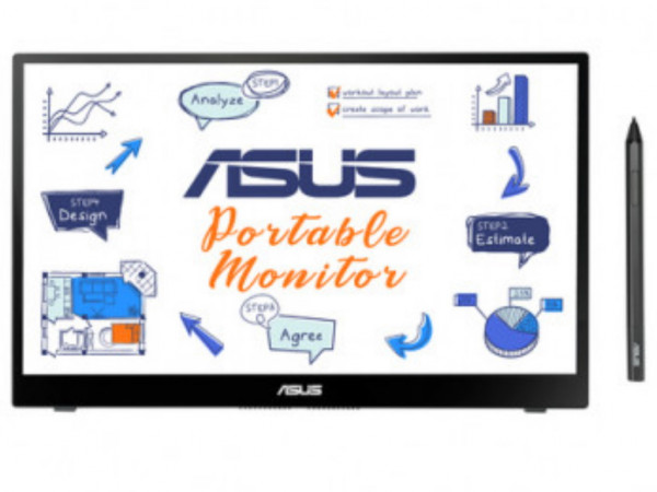 Asus Monitor ZenScreen MB14AHD 14'' IPS 1920x1080 60Hz 5ms GtG USB C x2 prenosni, crna (90LM063V-B01170)  MONITORI