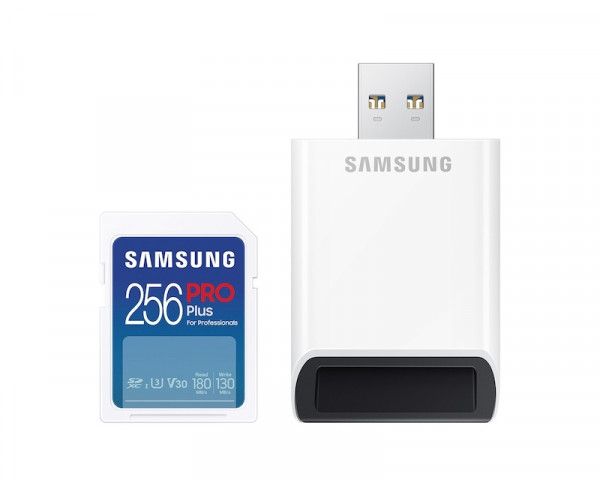 SAMSUNG Memorijska kartica PRO PLUS Full Size SDXC 256GB U3 + Card Reader MB-SD256SB IT KOMPONENTE I PERIFERIJA