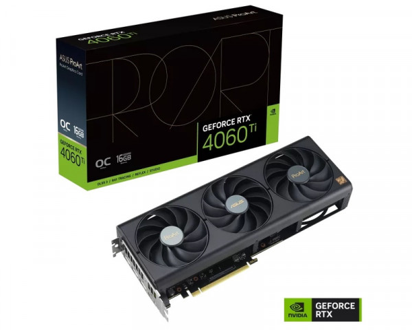 ASUS nVidia GeForce GTX 4060 Ti 16GB 128bit PROART-RTX4060TI-O16G IT KOMPONENTE I PERIFERIJA