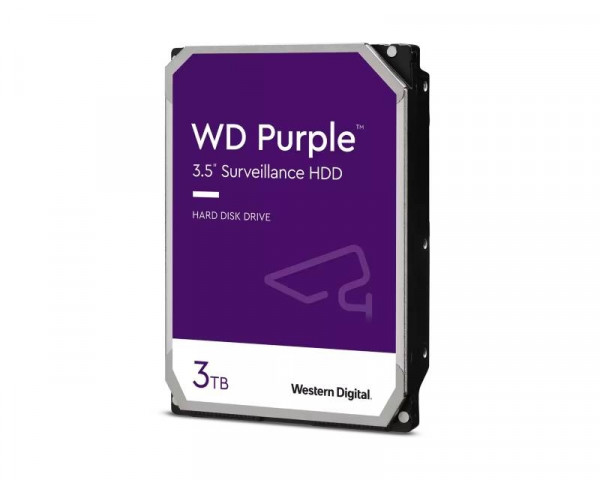 WD 3TB 3.5'' SATA III 64MB IntelliPower WD33PURZ Purple IT KOMPONENTE I PERIFERIJA