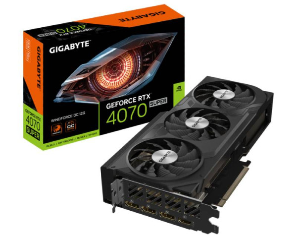 GIGABYTE nVidia GeForce RTX 4070 SUPER WINDFORCE  12GB GV-N407SWF3OC-12GD grafička karta IT KOMPONENTE I PERIFERIJA