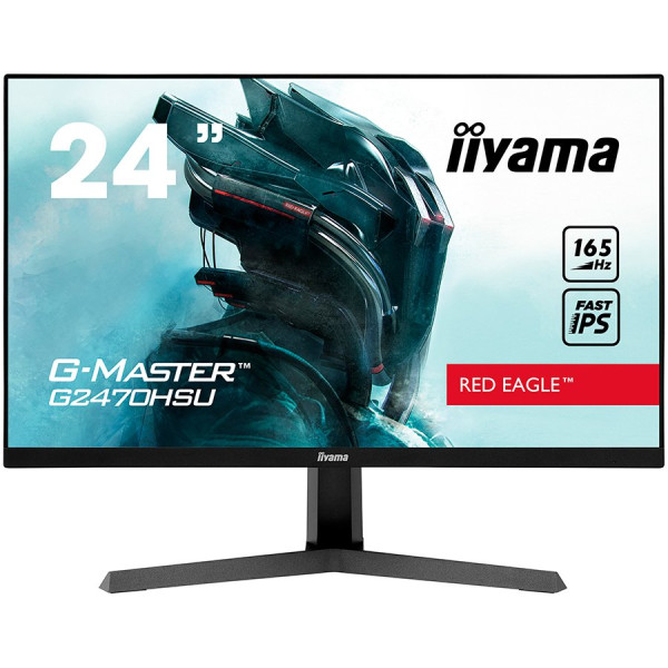 IIYAMA 24'' ETE Fast IPS Gaming, G-Master Red Eagle, FreeSync Premium, 1920x1080@165Hz, 250cdm2, 1100:1, HDMI, DisplayPort, 0,8ms (MPRT), Sp MONITORI