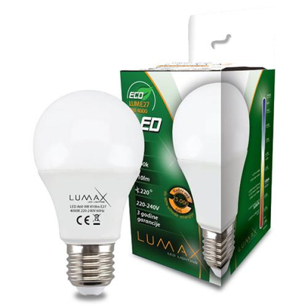 LUMAX LUME27-9W 6500K SIJ NOVI ARTIKLI