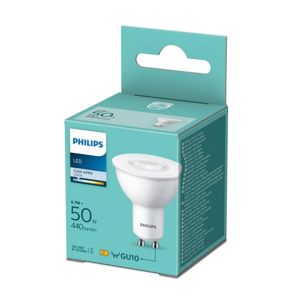 Philips PS792 LED sijalica 4,7W (50W) GU10 CW 4000K 36D ND 1PF/6 DISC POKUĆSTVO