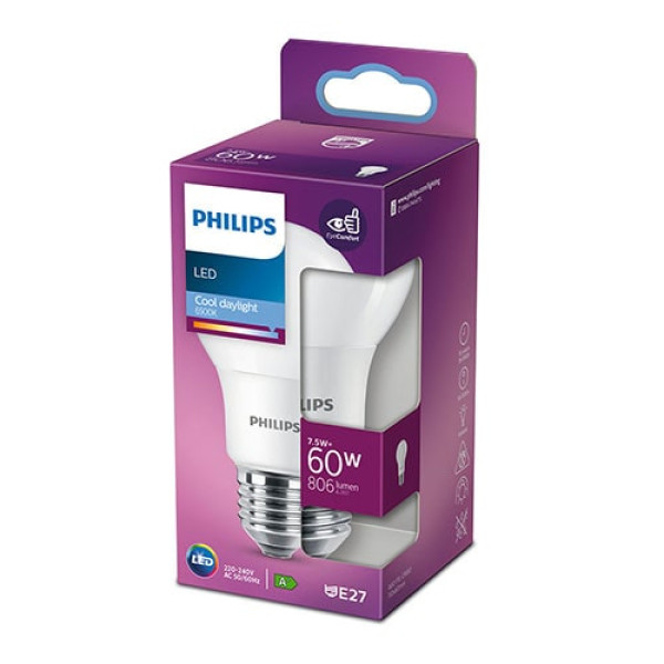 Philips PS745 LED 7,5W (60W) A60 E27 CDL 6500K FR ND 1PF/10 POKUĆSTVO