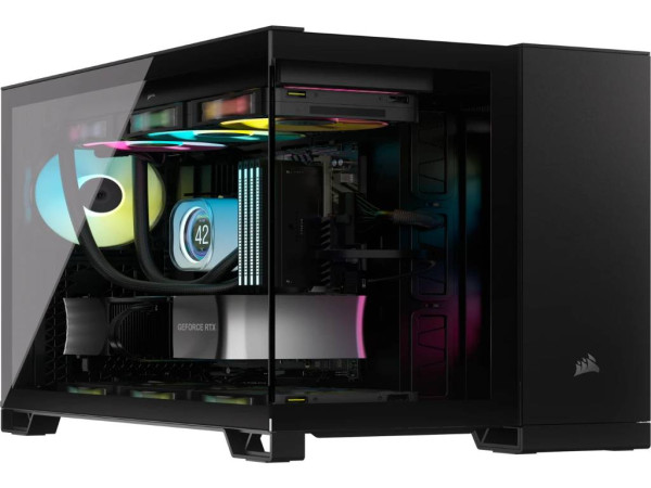 Corsair Kućište 2500D AIRFLOW Mid-TowerATX kaljeno staklo bez napajanja crna (CC-9011263-WW)  IT KOMPONENTE I PERIFERIJA