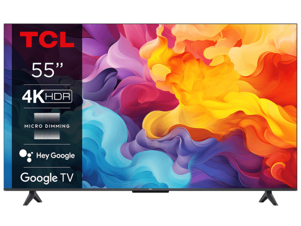 TCL Televizor 55V6B LED 55'' 4K HDR 60Hz Google TV crna TV, AUDIO,VIDEO