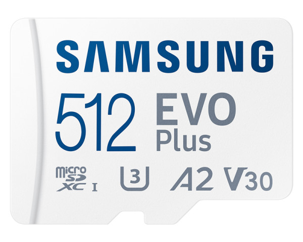 SAMSUNG Memorijska kartica EVO PLUS MicroSD 512GB class 10 + Adapter MB-MC512SA  IT KOMPONENTE I PERIFERIJA