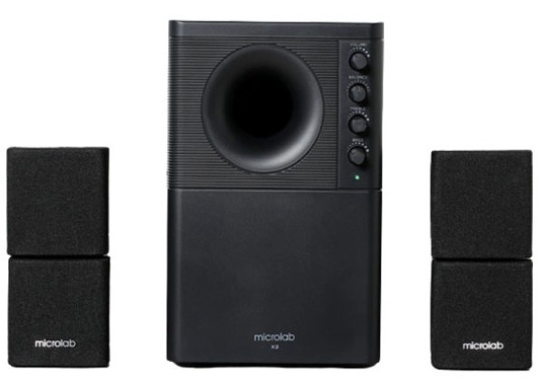 Microlab X2BT Aktivni drveni zvucnici 2.1 sistem 46W RMS (20W+2*13W) 3,5mm, BLuetooth TV, AUDIO,VIDEO