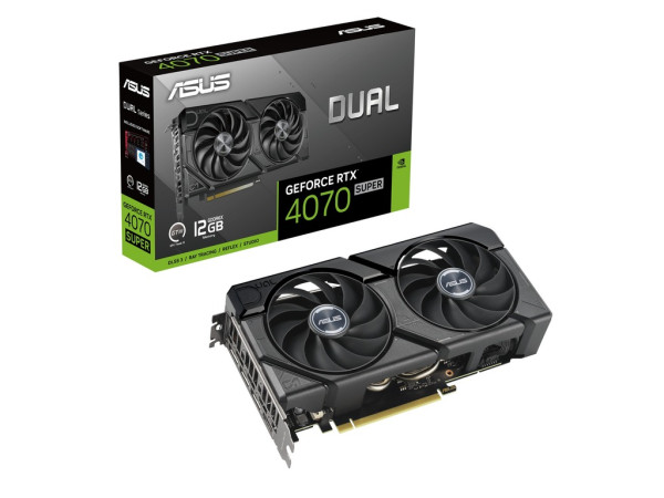 Asus Grafička karta DUAL-RTX4070S-12G-EVO NVD 12GBG DDR6X 192bit crna (90YV0KC1-M0NA00)  IT KOMPONENTE I PERIFERIJA