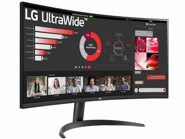 LG Monitor 34WR50QK-B.AEU 34'' VA, 21:9, zakrivljen 3440x1440 100Hz 5ms MONITORI