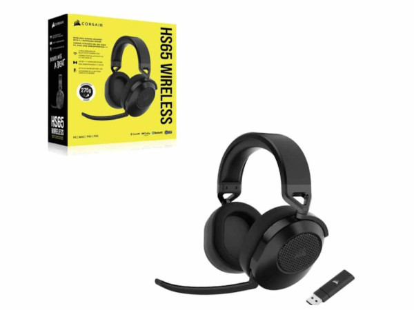 Corsair Slušalice HS65 CARBON bežične CA-9011285-EU2 crna GAMING 