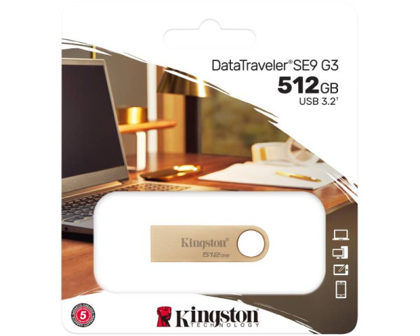 KINGSTON 512GB DataTraveler SE9 G3 USB 3.0 flash DTSE9G3512GB champagne  IT KOMPONENTE I PERIFERIJA