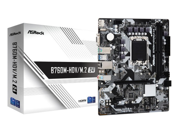 ASROCK Matična ploča B760M-HDVM.2 D4 LGA1700 (90-MXBL40-A0UAYZ)  IT KOMPONENTE I PERIFERIJA