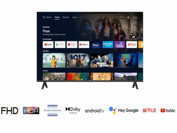 TCL Televizor 43S5400A DLED 43'' Full HD 60Hz Android  TV crna TV, AUDIO,VIDEO