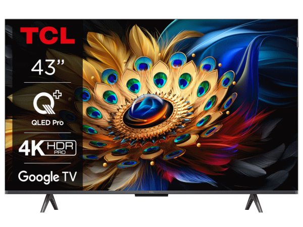 TCL Televizor 43C655 QLED 43'' 4K HDR PRO Google TV TV, AUDIO,VIDEO