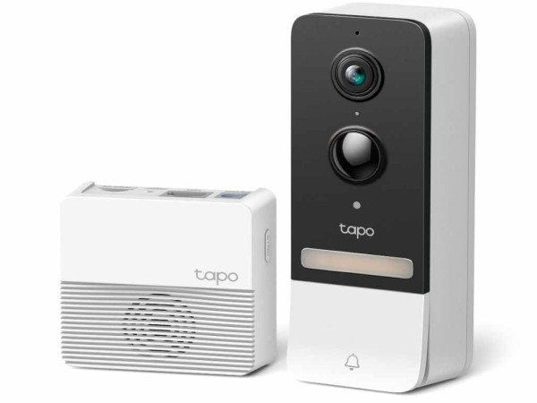 TP-LINK Zvono za ulazna vrata Tapo D230S1 video 2K 5MP Color night smart AI detection IP64 bela POKUĆSTVO