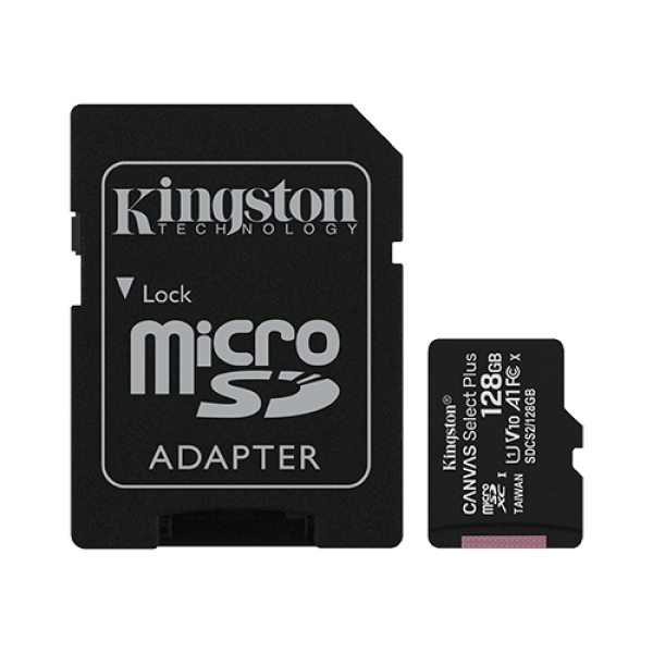 Kingston microSDXC 128GB Class 10 U1 UHS-I 100MBs-10MBs SDCS2 128GB + adapter (SDCS2128GB)  IT KOMPONENTE I PERIFERIJA