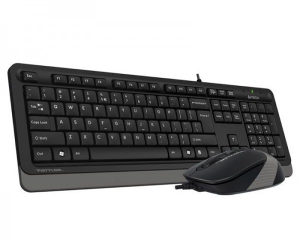 A4 TECH F1010 USB US siva tastatura + USB sivi miš IT KOMPONENTE I PERIFERIJA