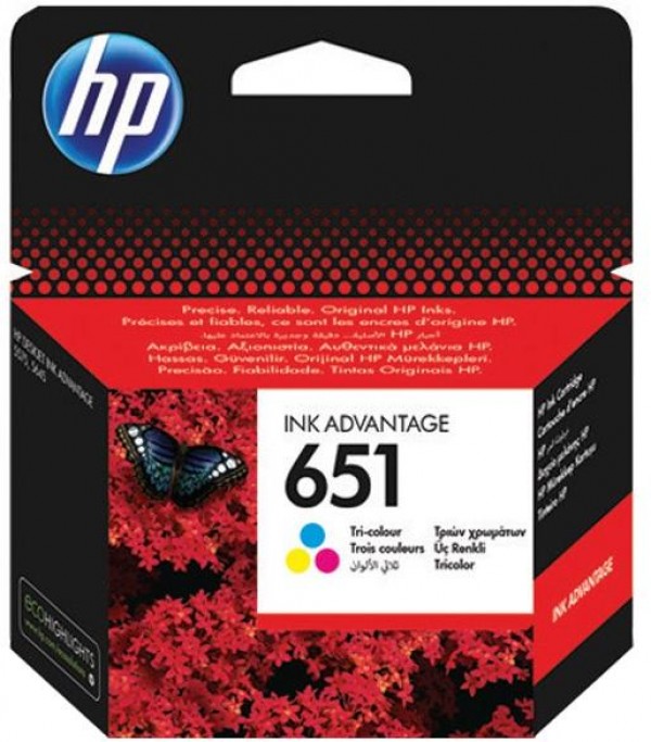 HP 651 Tri-color Ink Advantage Cartridge C2P11AE ŠTAMPAČI I SKENERI