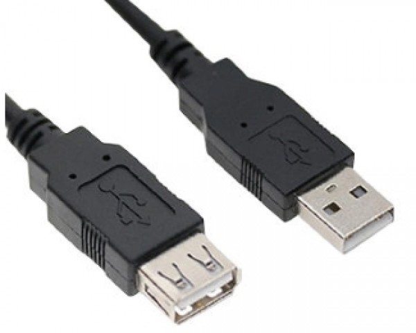 E-GREEN Kabl USB A - USB A MF (produžni) 3m crni IT KOMPONENTE I PERIFERIJA