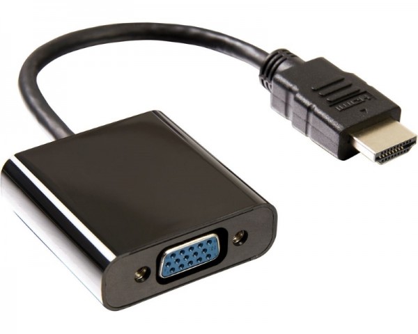 E-GREEN Adapter HDMI (M) - VGA D-sub (F) crni IT KOMPONENTE I PERIFERIJA