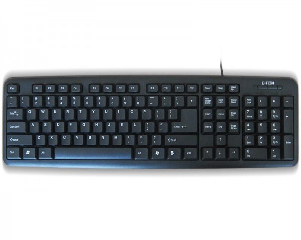 ETECH E-5050 PS2 US crna tastatura IT KOMPONENTE I PERIFERIJA