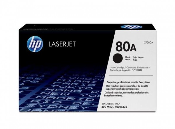 HP 80A Black Original LaserJet Toner Cartridge (CF280A)  ŠTAMPAČI I SKENERI