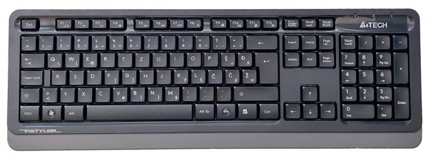 A4Tech A4-FK10 GREY Fstyler sleek Multimedia comfort tastatura, FN funkcije, vodootp. YU-LAYOUT, USB IT KOMPONENTE I PERIFERIJA