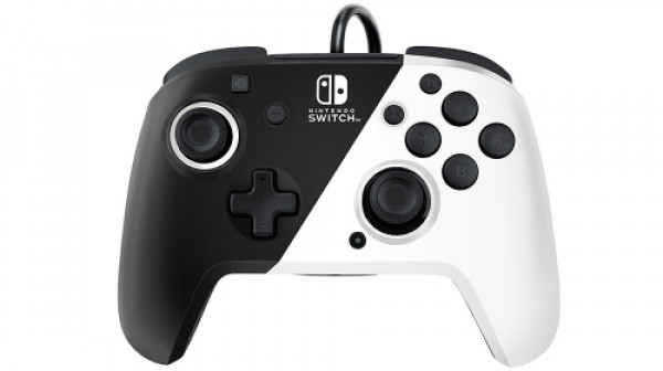 Nintendo Switch Faceoff Deluxe Controller + Audio - Black & White GAMING 